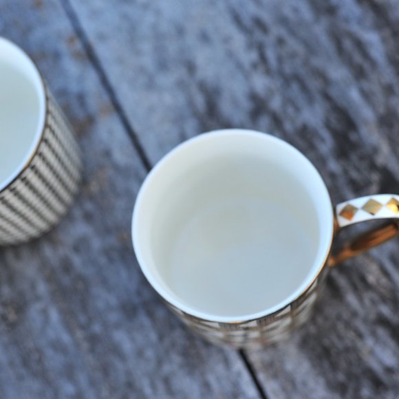 Anthro Gold Glassware Coffee Tea Mug Limited Edition Sold Out Everywhere! - Picture 6 of 14